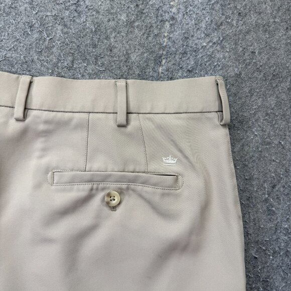 Peter Millar Salem Performance Golf Shorts Men 38 Beige Khaki 9" Classic Fit b97 - Picture 10 of 16